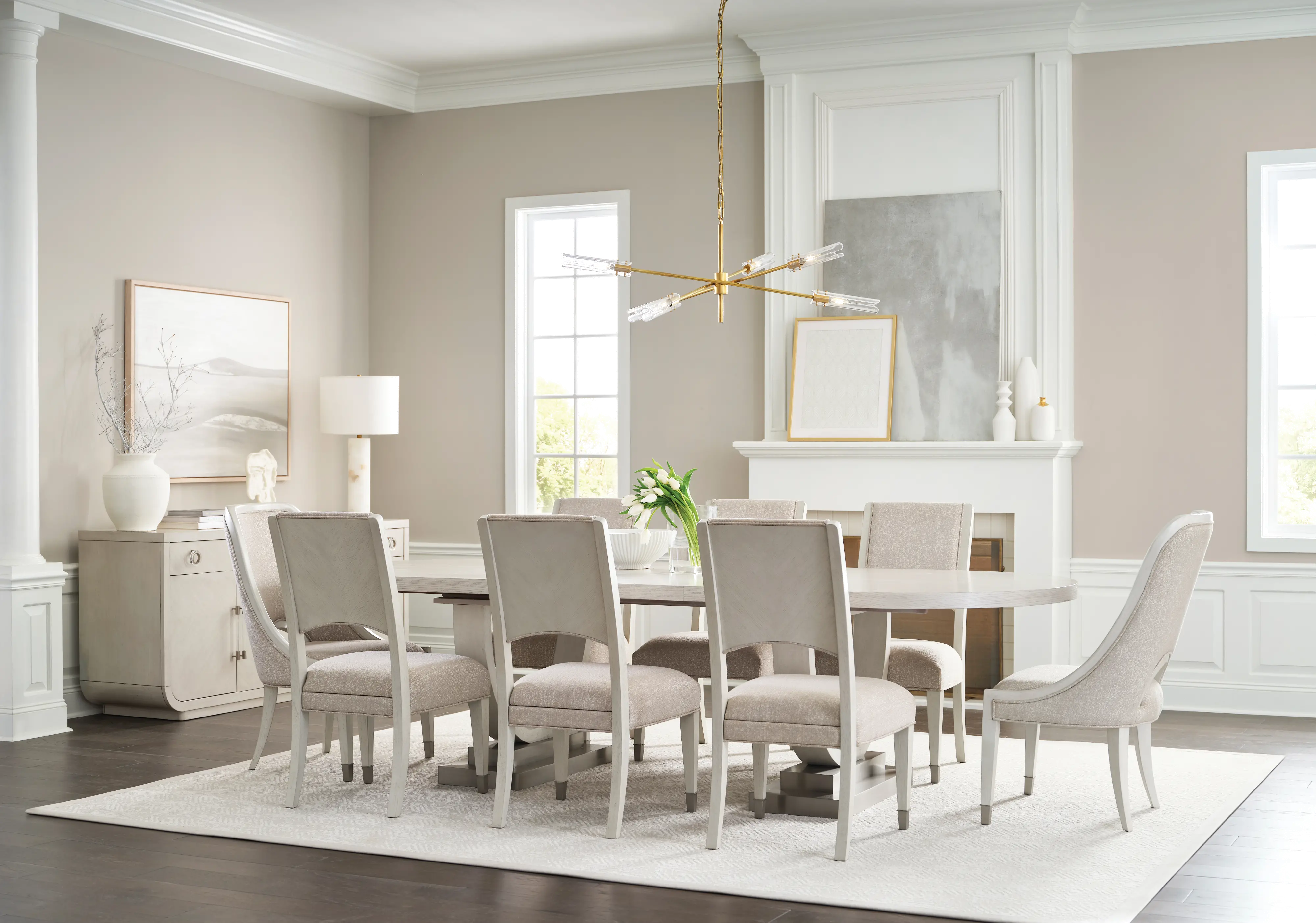 Brighton Gray Upholstered Dining Chair-10