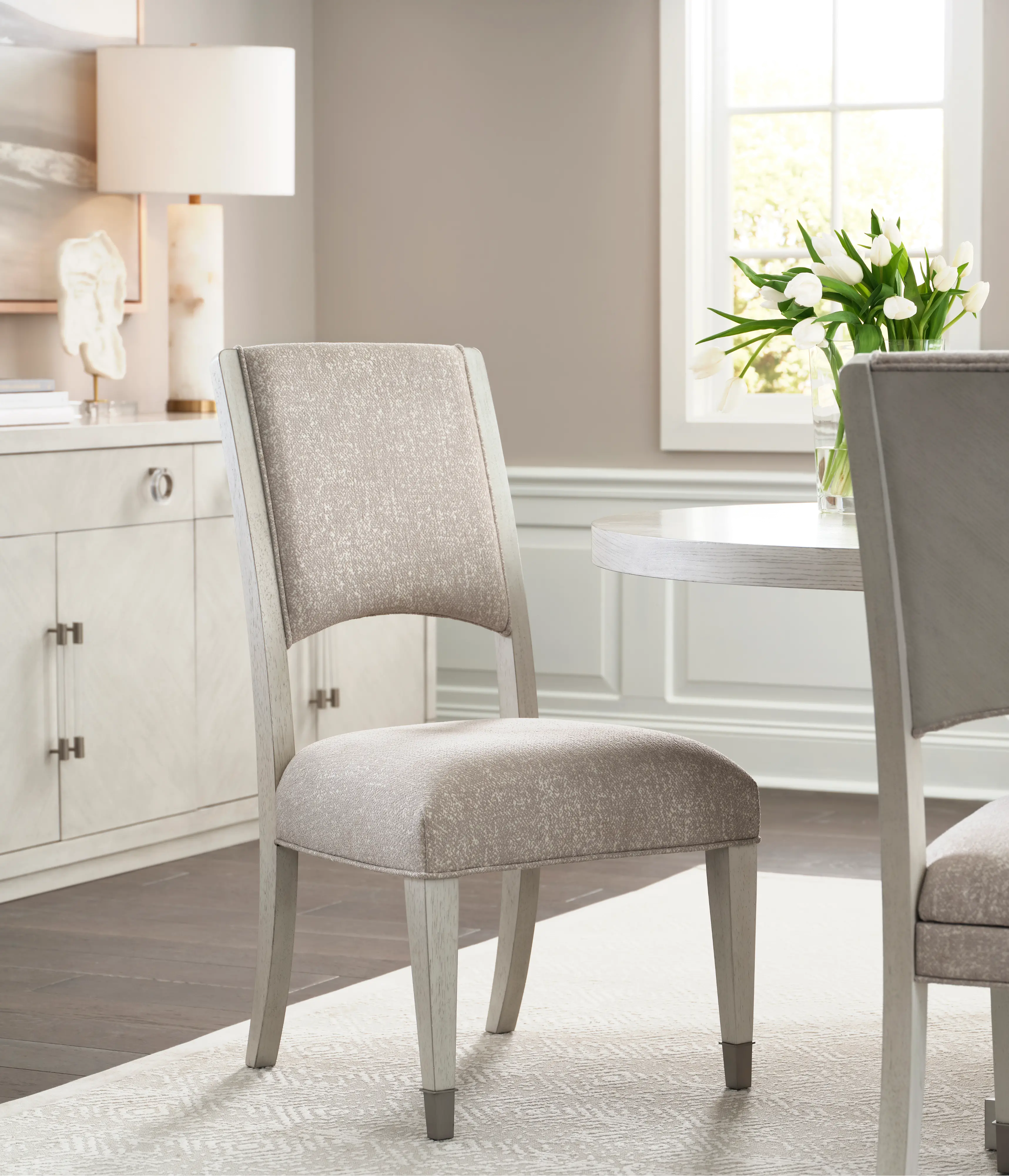 Brighton Gray Upholstered Dining Chair-2