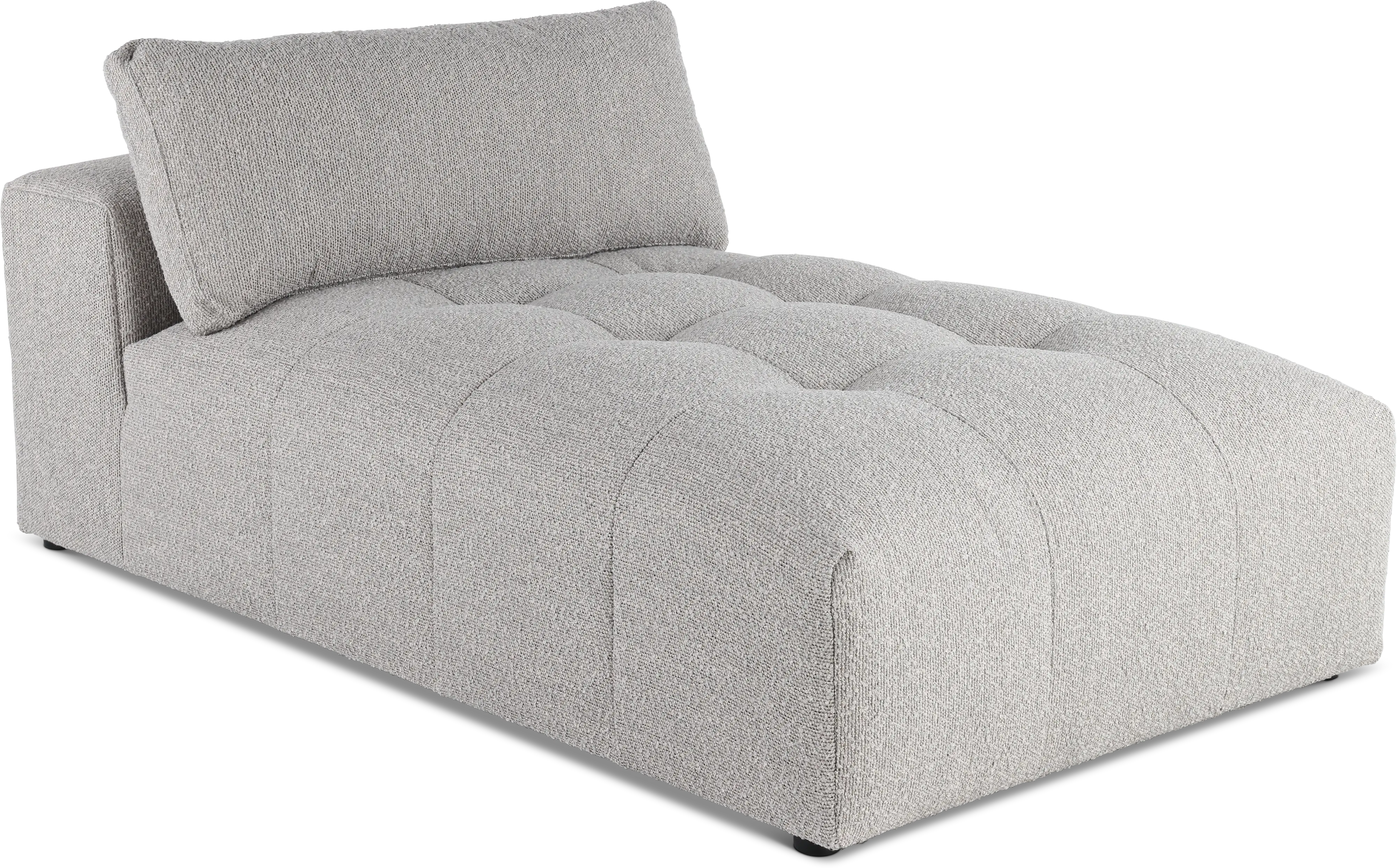 Preston Gray Modular Armless Chaise-1