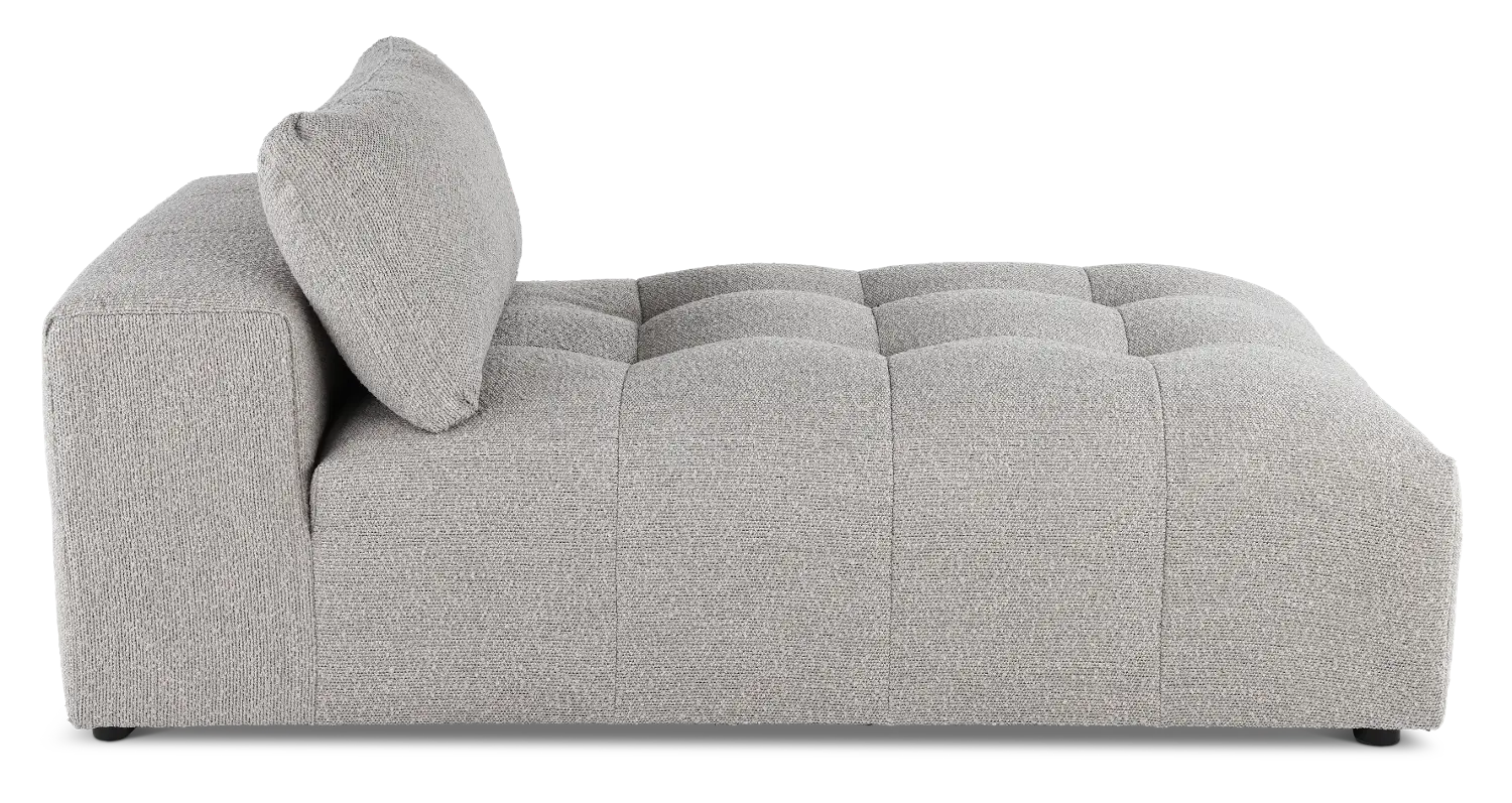Preston Gray Modular Armless Chaise-1