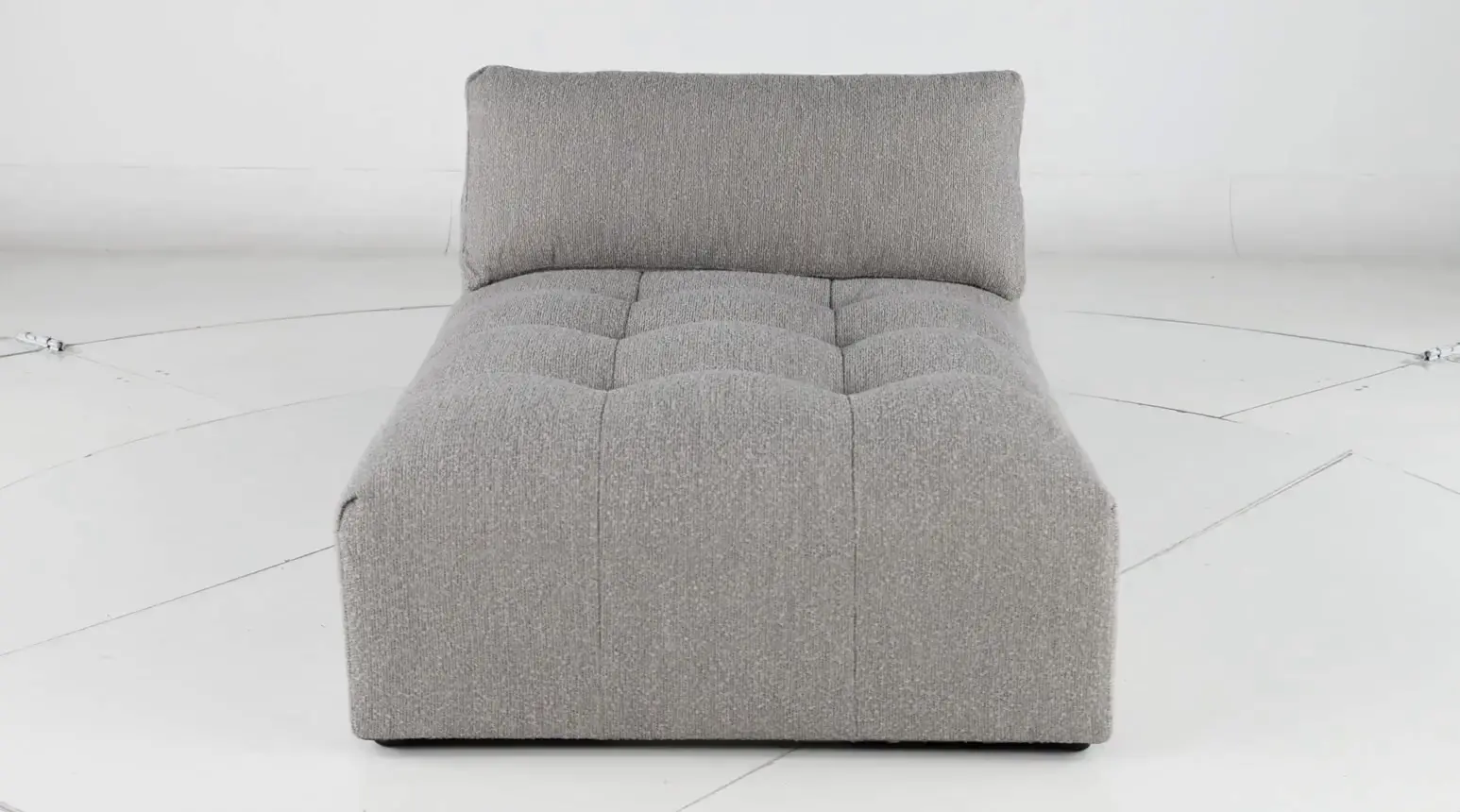 Preston Gray Modular Armless Chaise-3