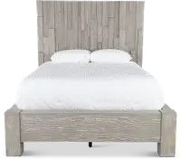 Millwork Gray Queen Platform Bed