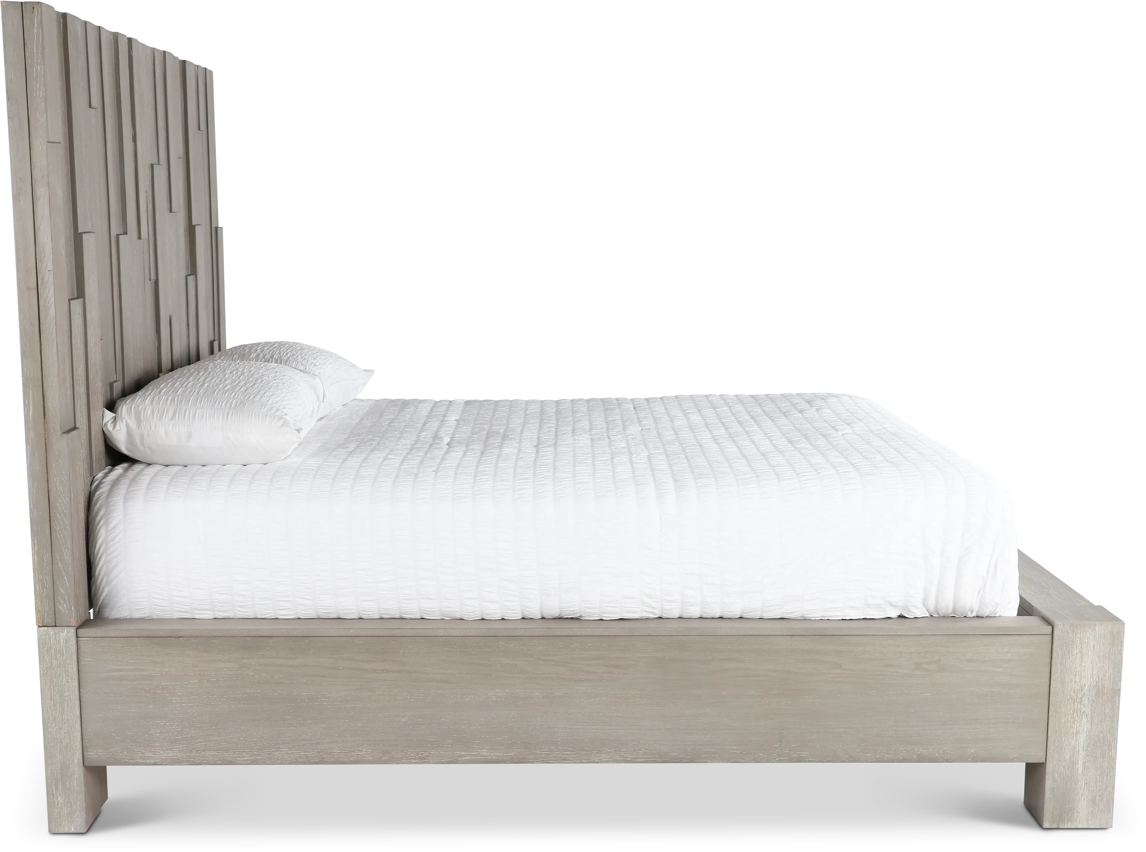 Millwork Gray Queen Platform Bed-6