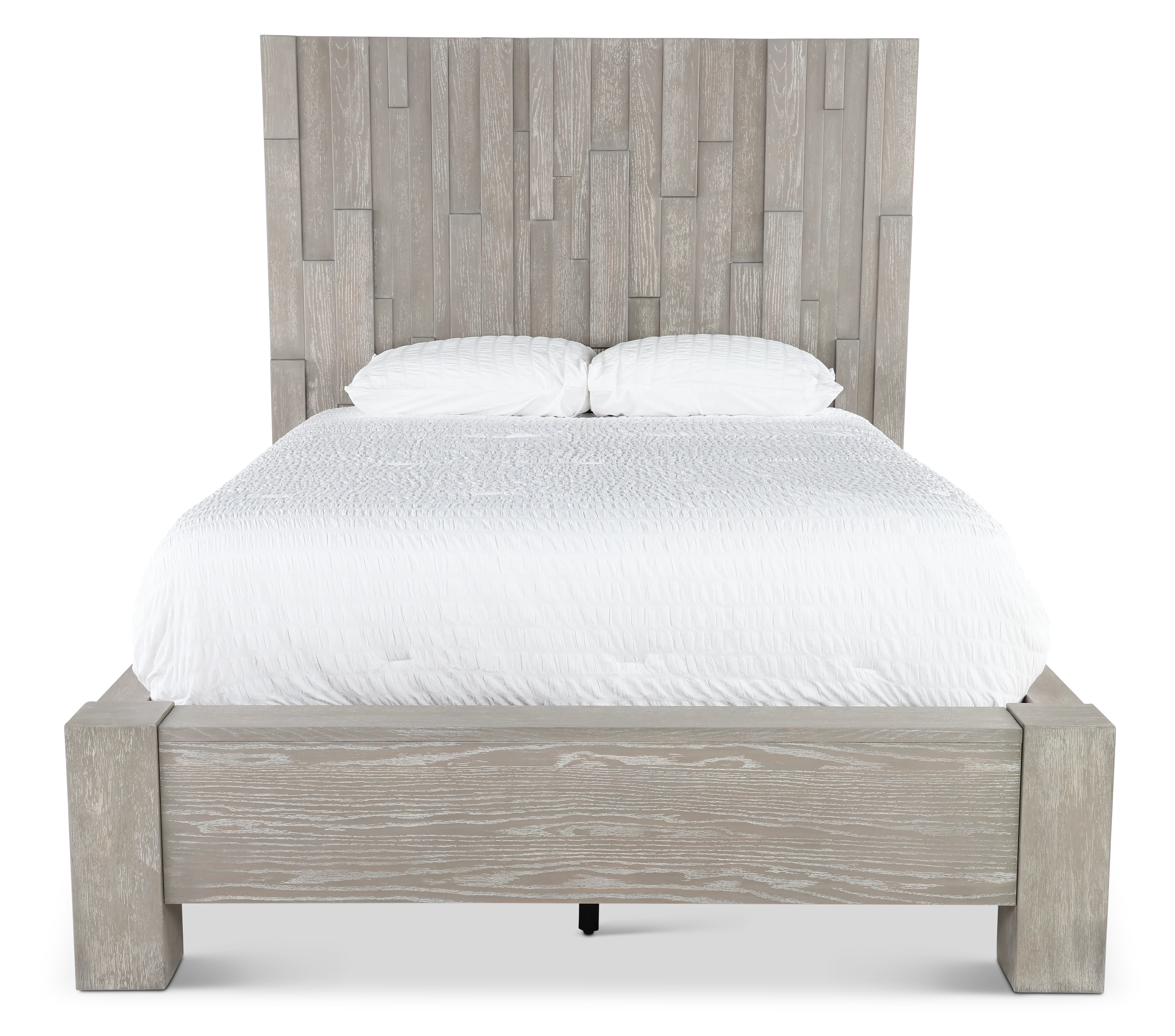 Millwork Gray King Platform Bed-1