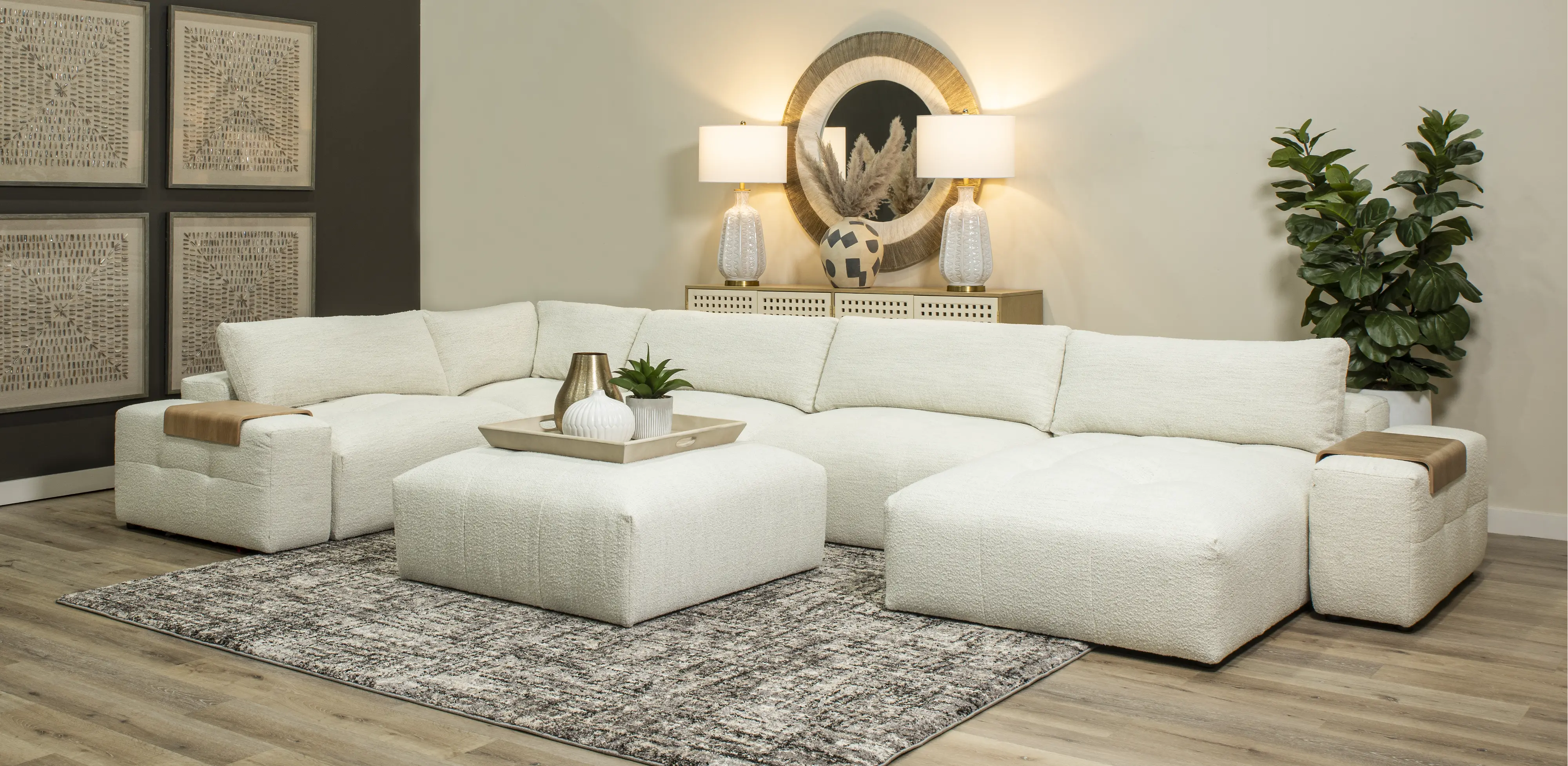 Preston Pearl White Modular 7 Piece Sectional-2