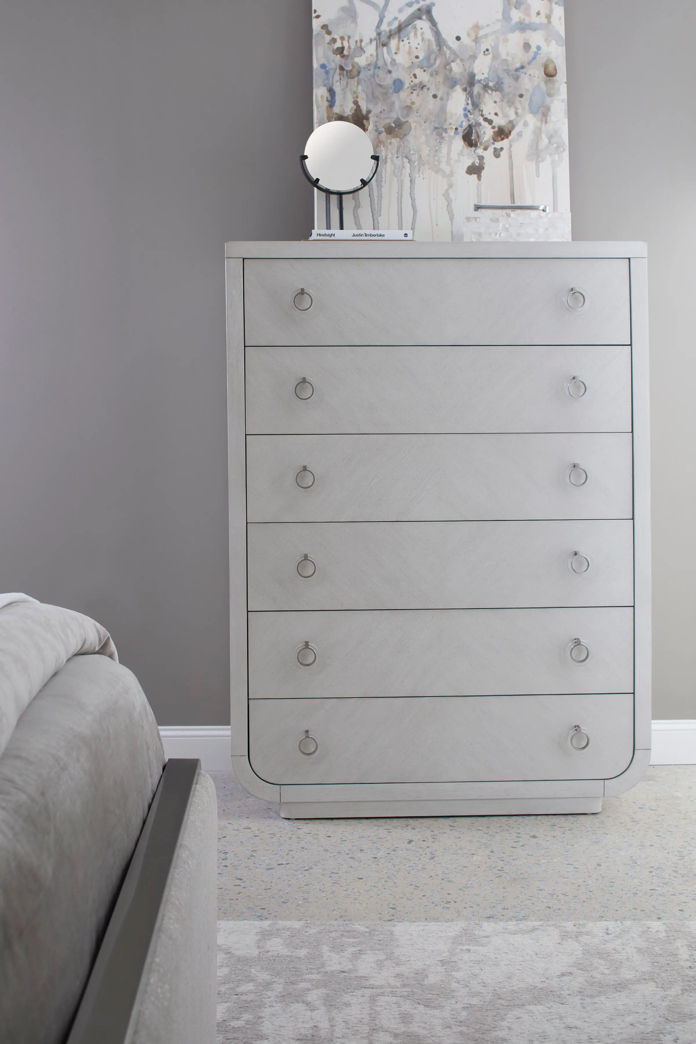 Brighton Gray Chest of Drawers-1