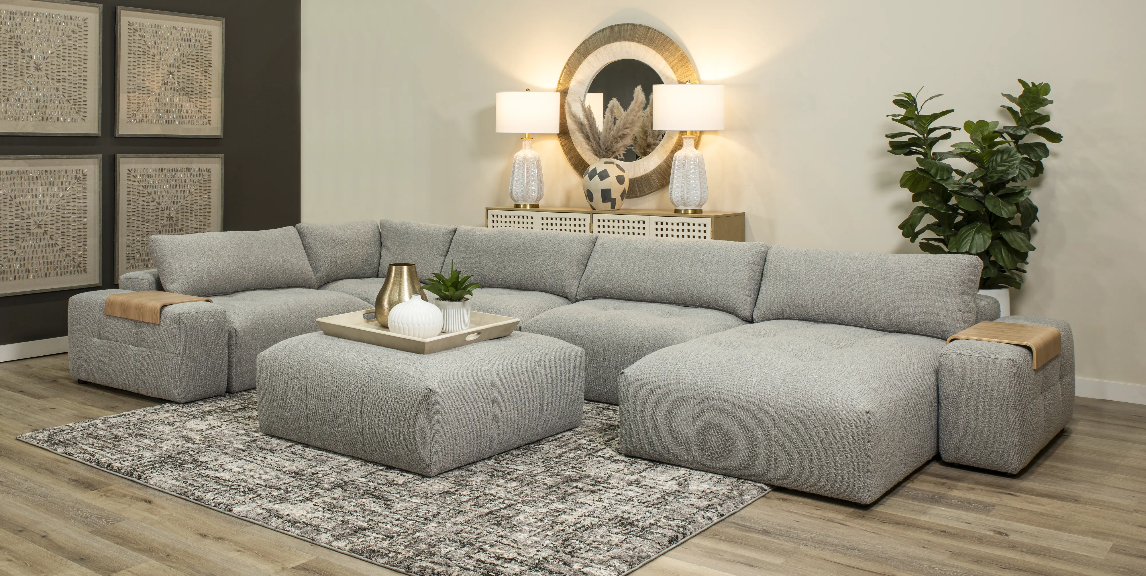 Preston Gray Modular 7 Piece Sectional-2