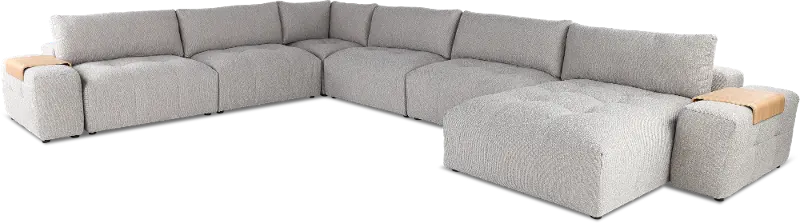 Preston Gray Modular 8 Piece Sectional