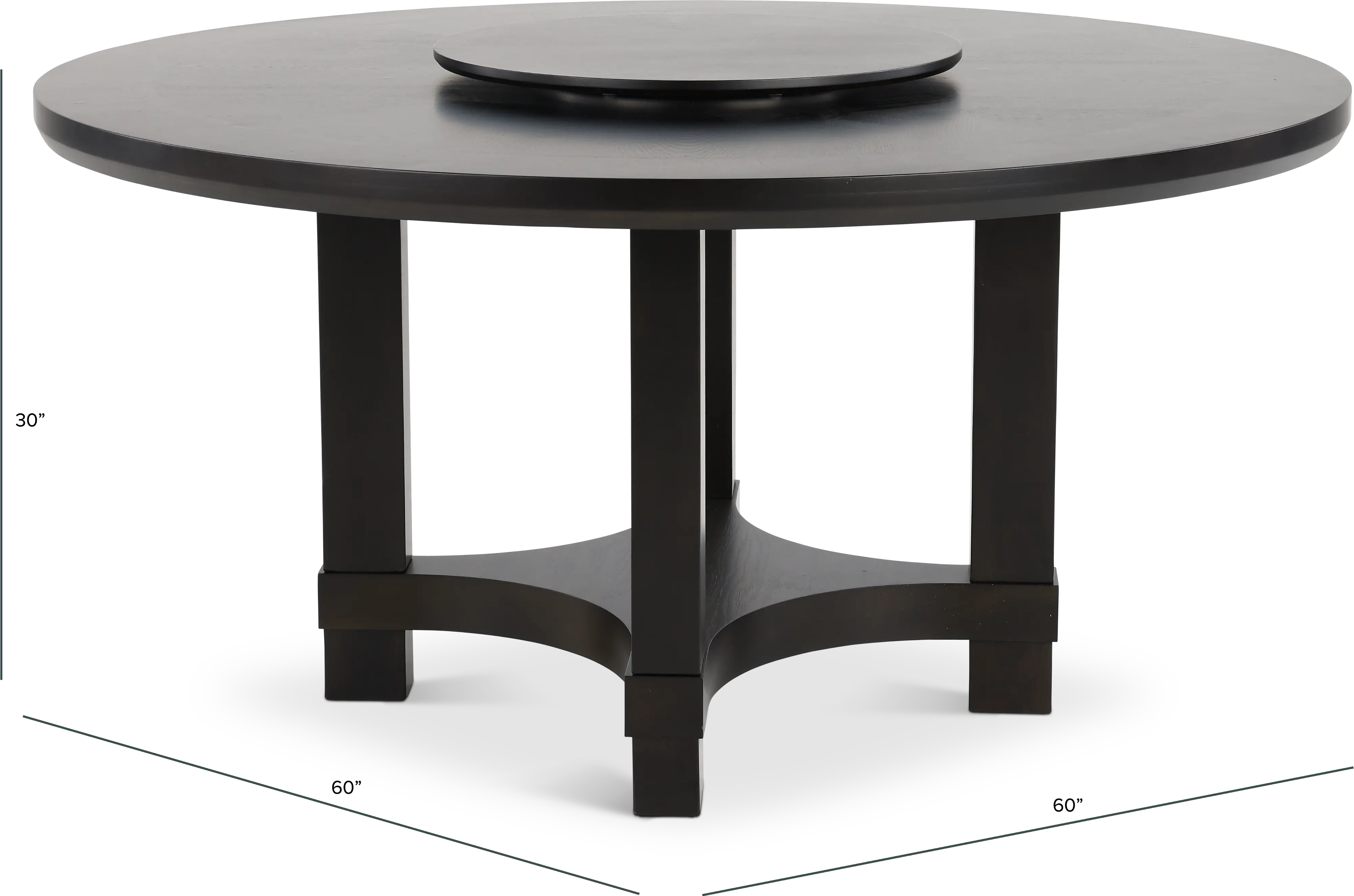 Jeffries Brown Round Dining Table-3