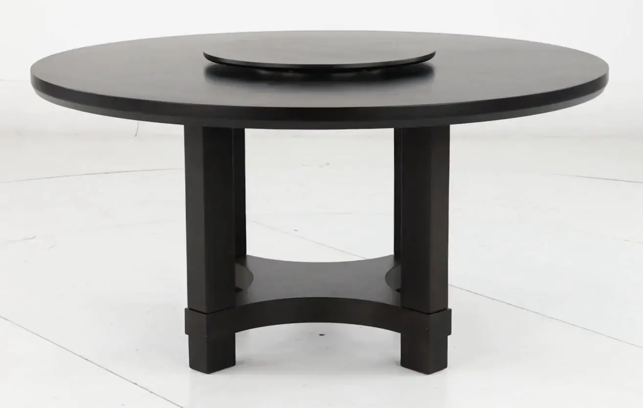 Jeffries Brown Round Dining Table-5