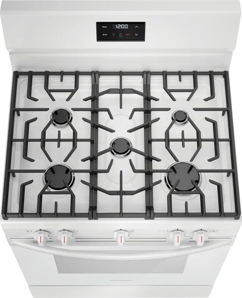 FCRG3052BW Frigidaire 5.1 Cu Ft Gas Range - White-4