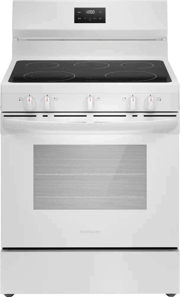 FCRE3052BW Frigidaire 5.3 Cu Ft Electric Range - White-1