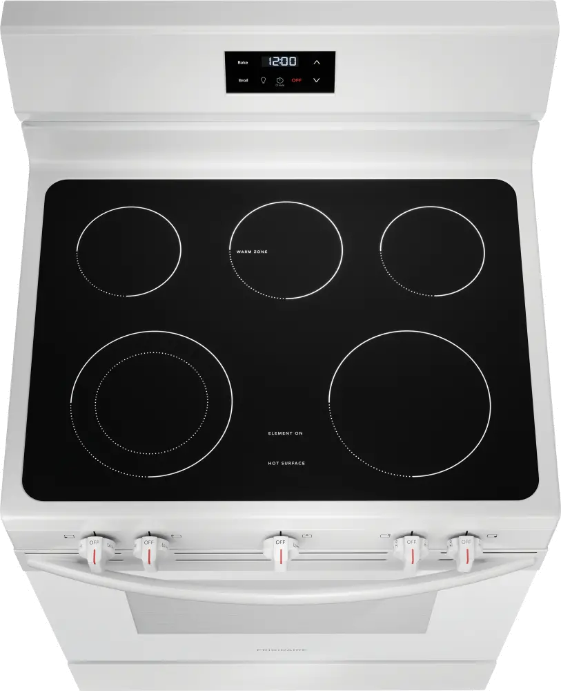 FCRE3052BW Frigidaire 5.3 Cu Ft Electric Range - White-4