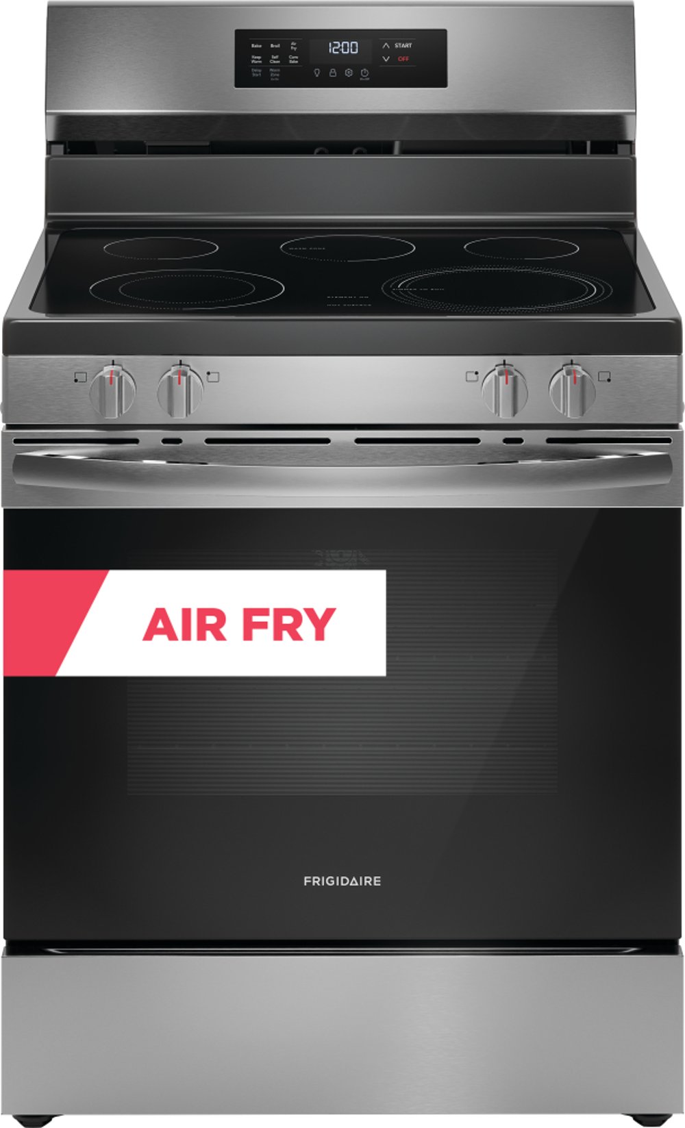 Frigidaire 5.3 Cu Ft Electric Range with Air Fry - 30" Stainless Steel