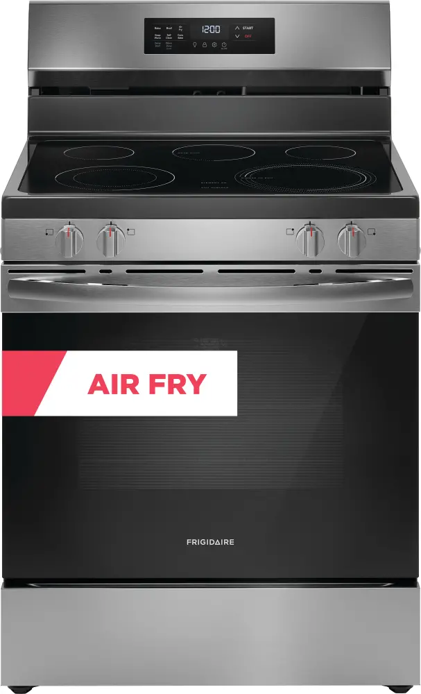 FCRE3083AS Frigidaire 5.3 Cu Ft Electric Range with Air Fry - 30  Stainless Steel-2
