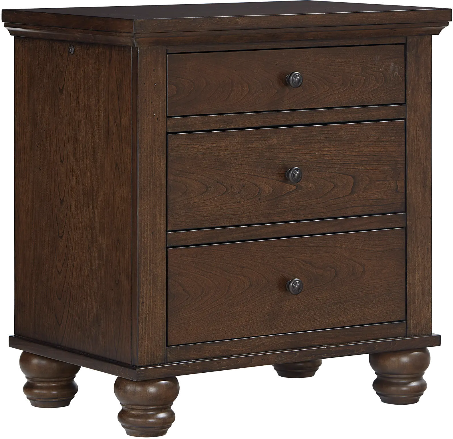 Cambridge Brown Cherry Nightstand-1