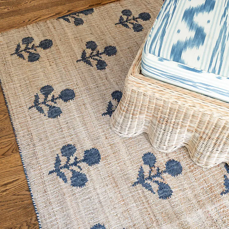 Orchard 8 x 10 Handmade Flatweave Blue Area Rug-3