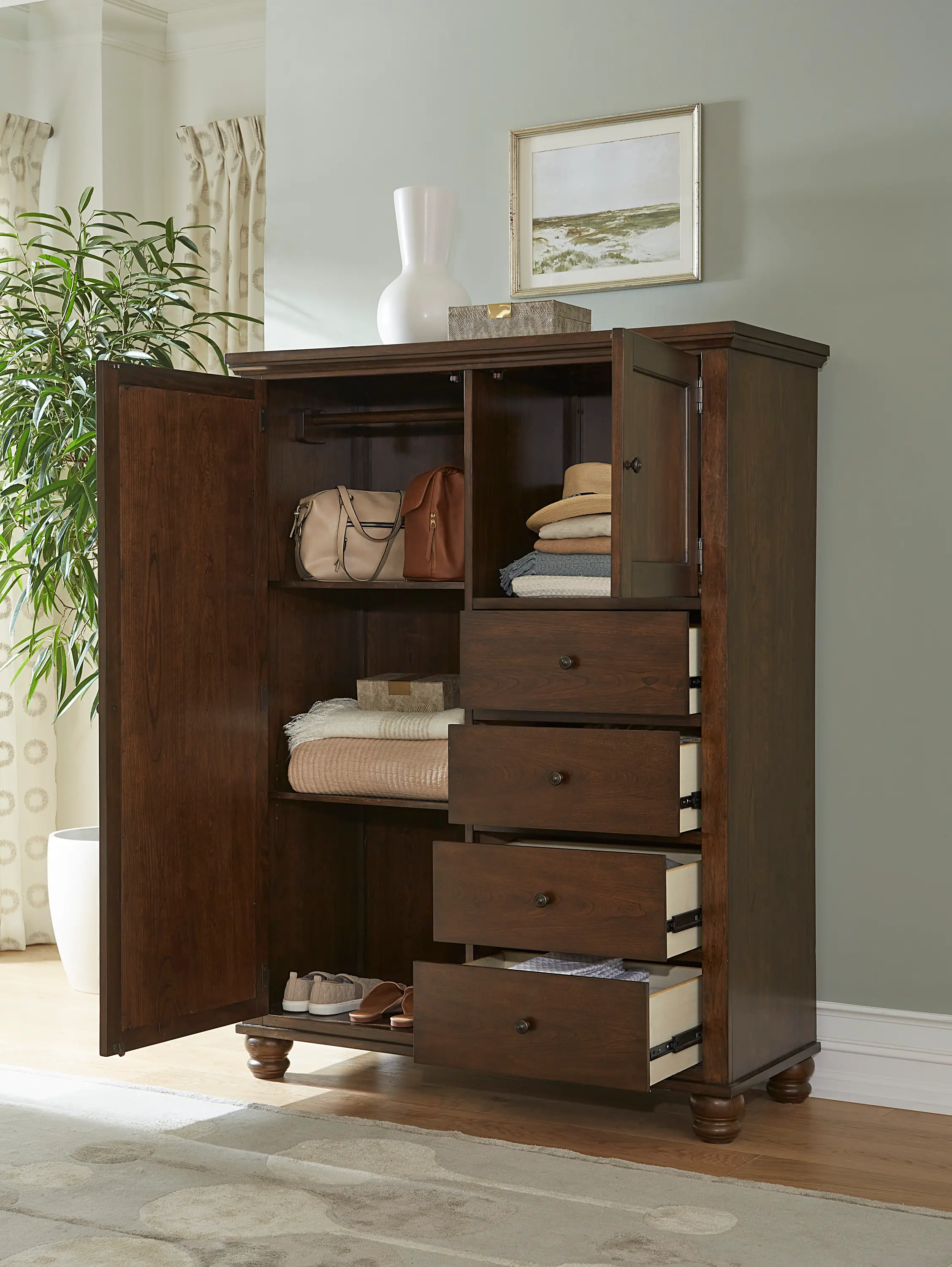 Cambridge Brown Cherry Chiffarobe-4