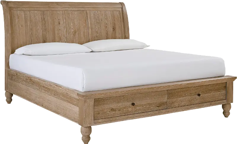 Cambridge Khaki King Storage Bed
