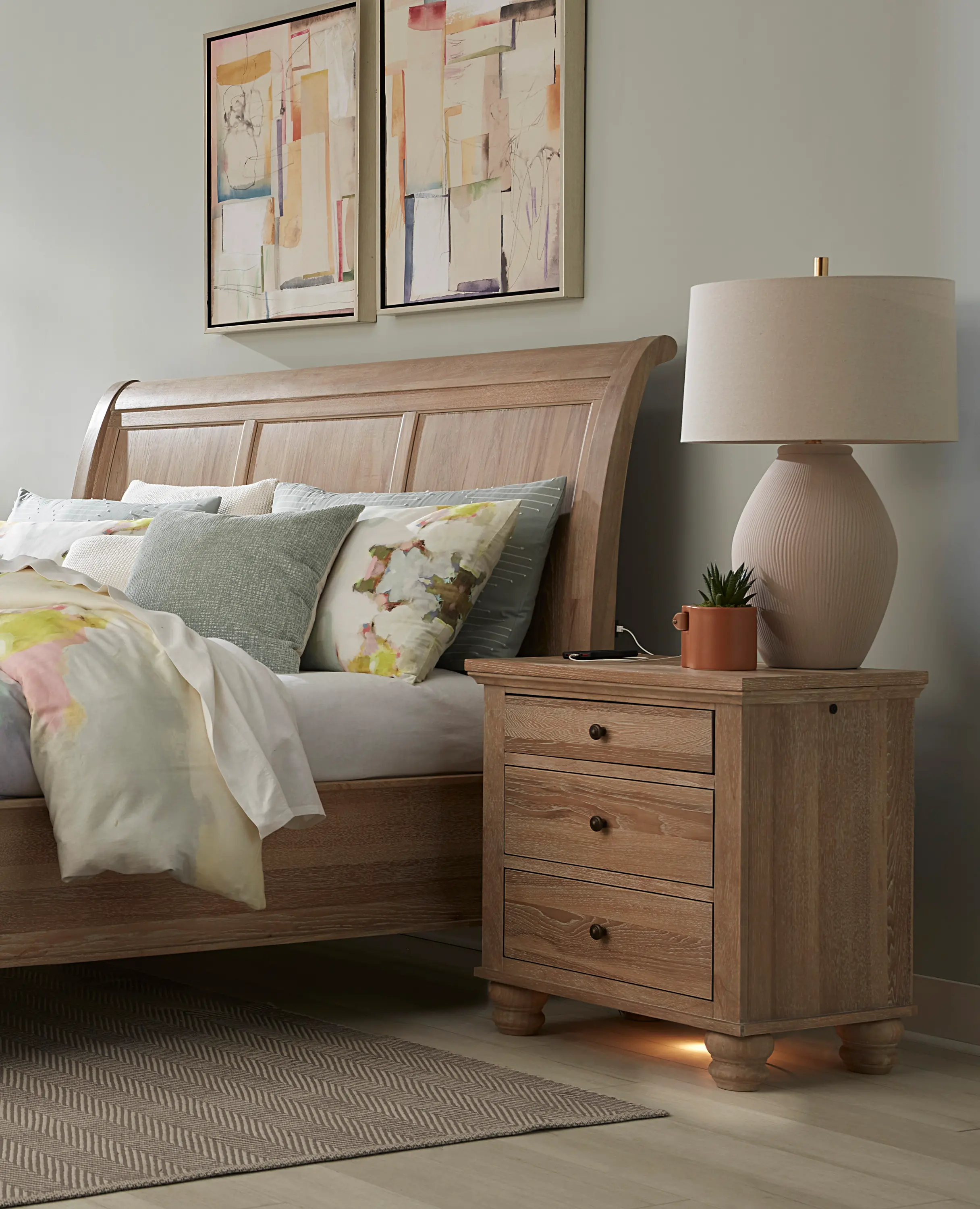 Cambridge Khaki Nightstand-2