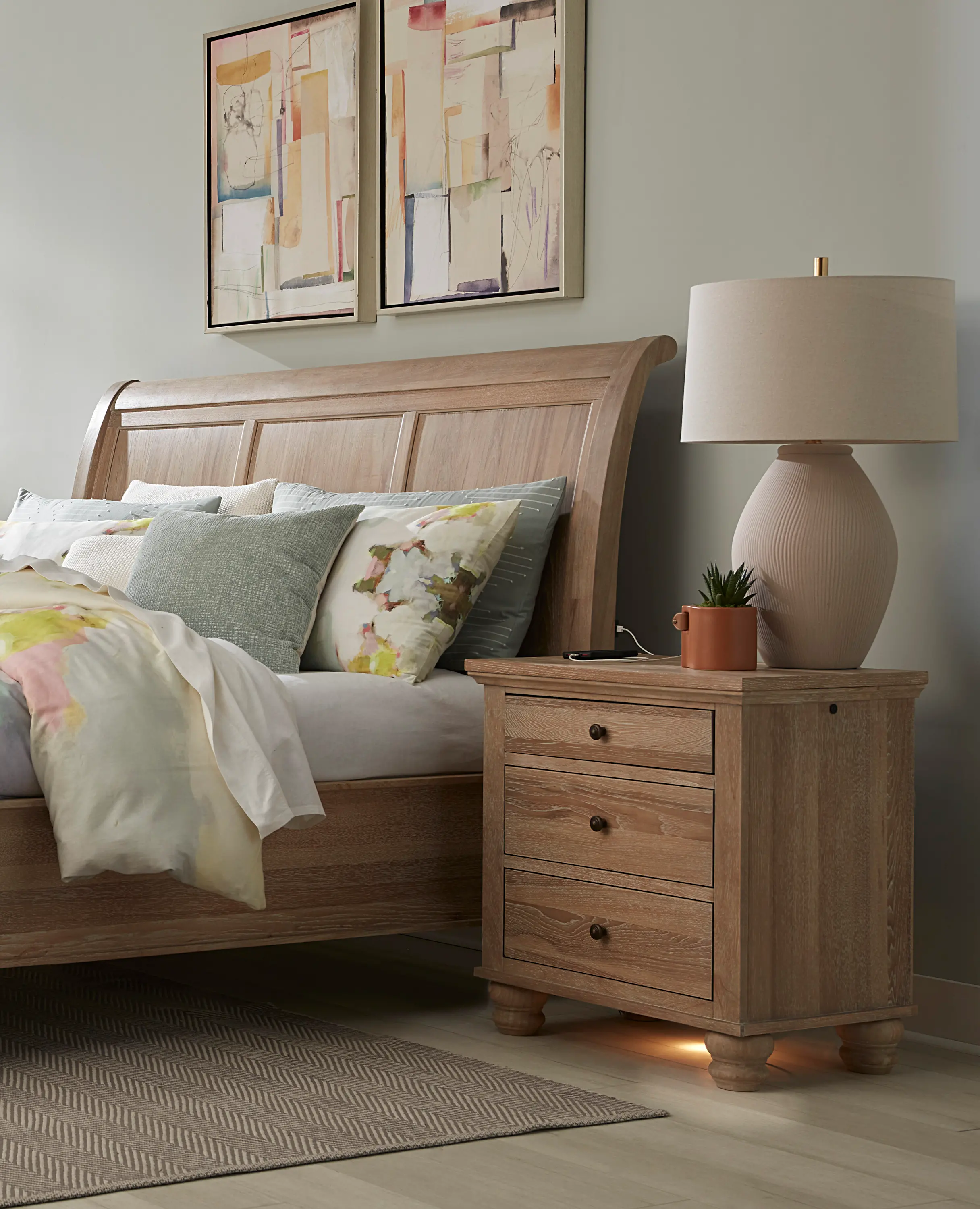 Cambridge Khaki Nightstand-3