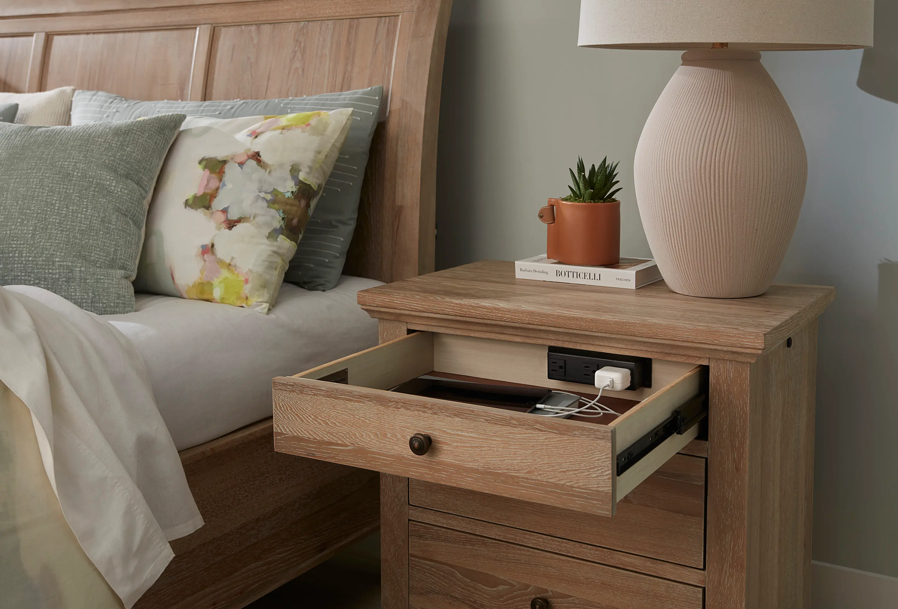 Cambridge Khaki Nightstand-4