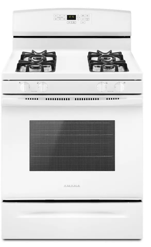 AGR6603SFW Amana 5.0 Cu Ft Gas Range - White-1
