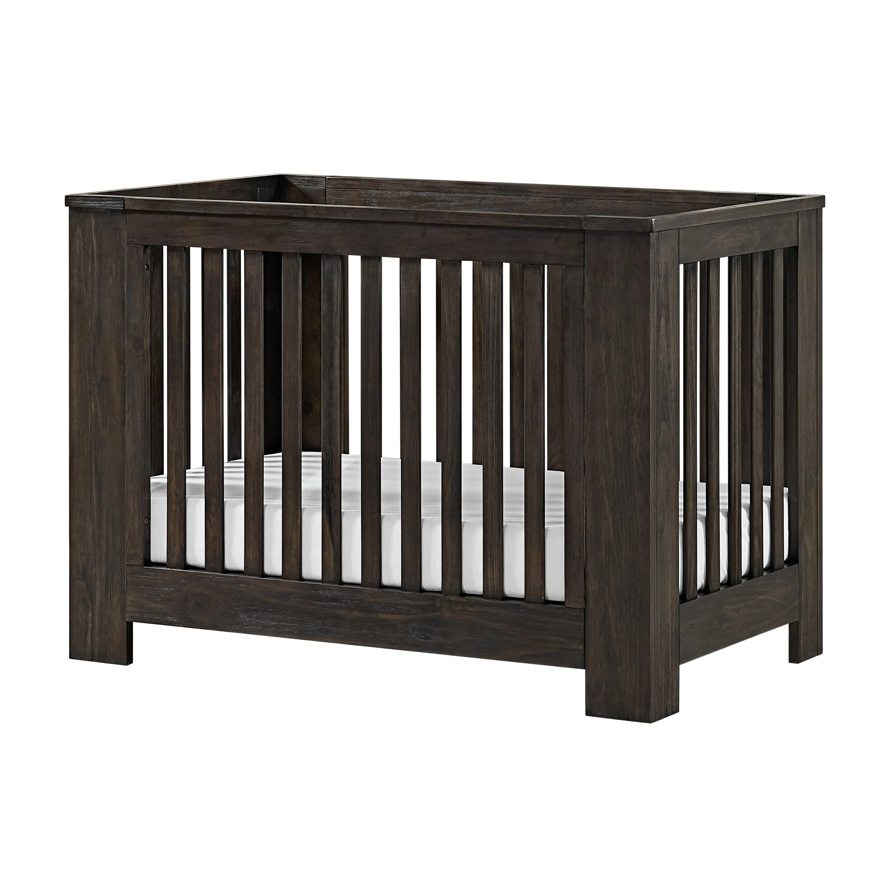 Bello Dark Brown Cottage Crib-1