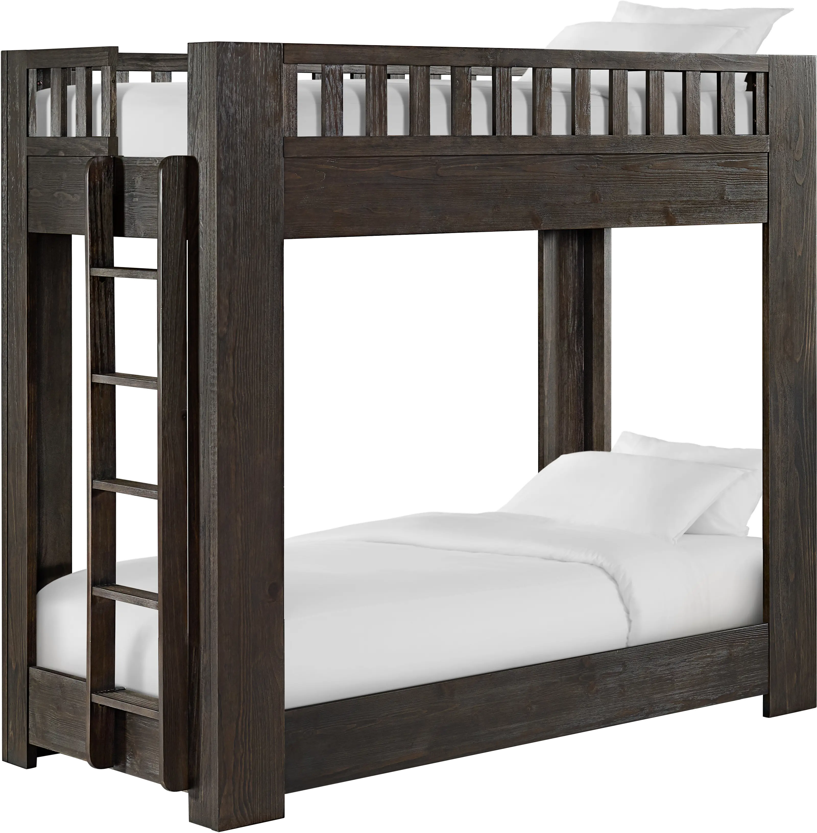 Bello Dark Brown Twin-over-Twin Bunk Bed-1