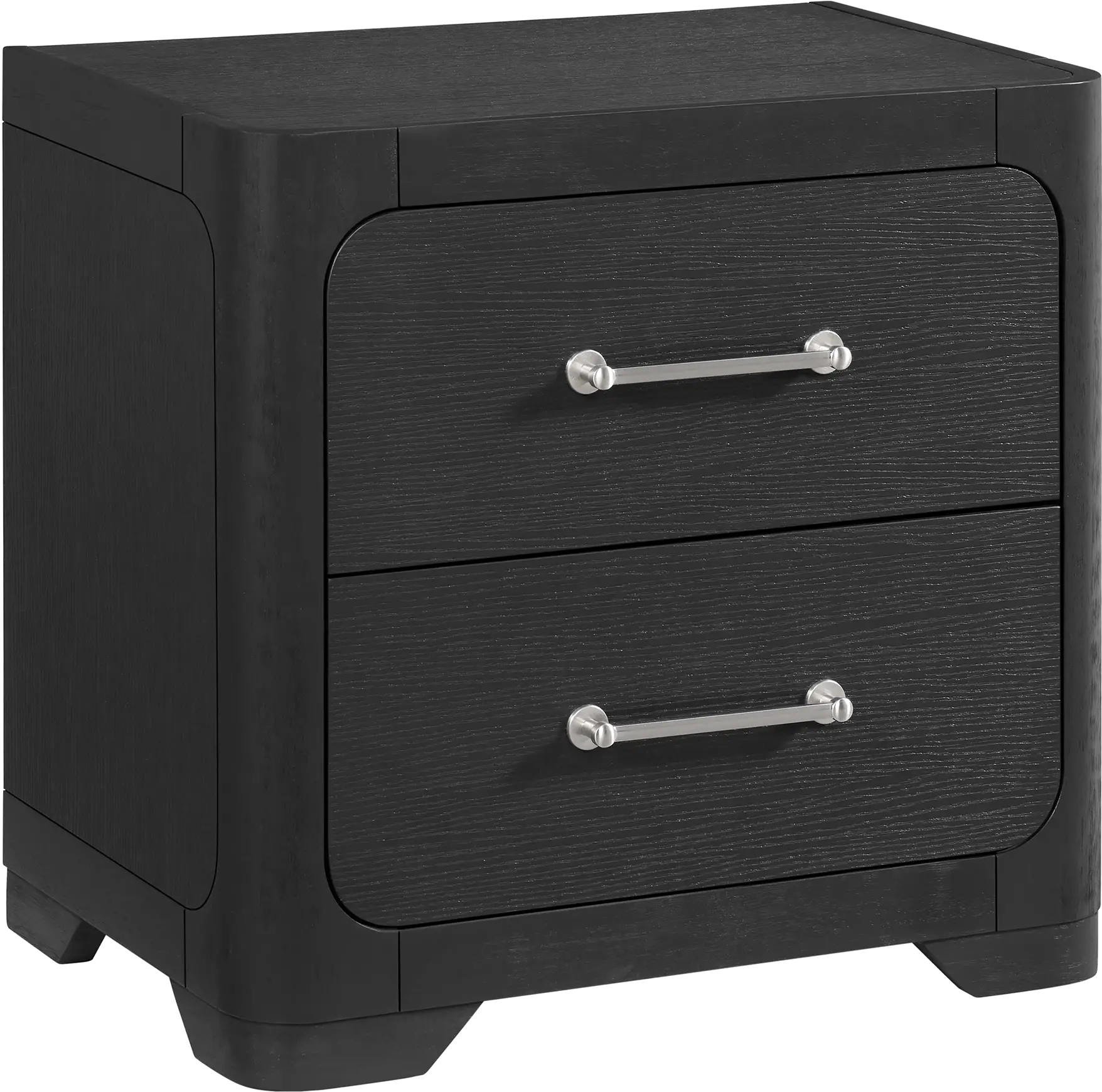 Loft Black Nightstand-1