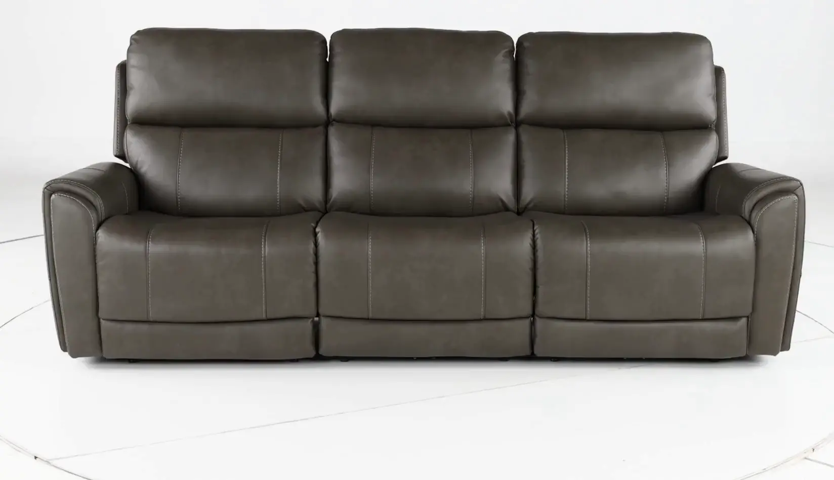 Damon Smoke Gray Power Reclining Sofa with Power Lumbar and Headrest-5