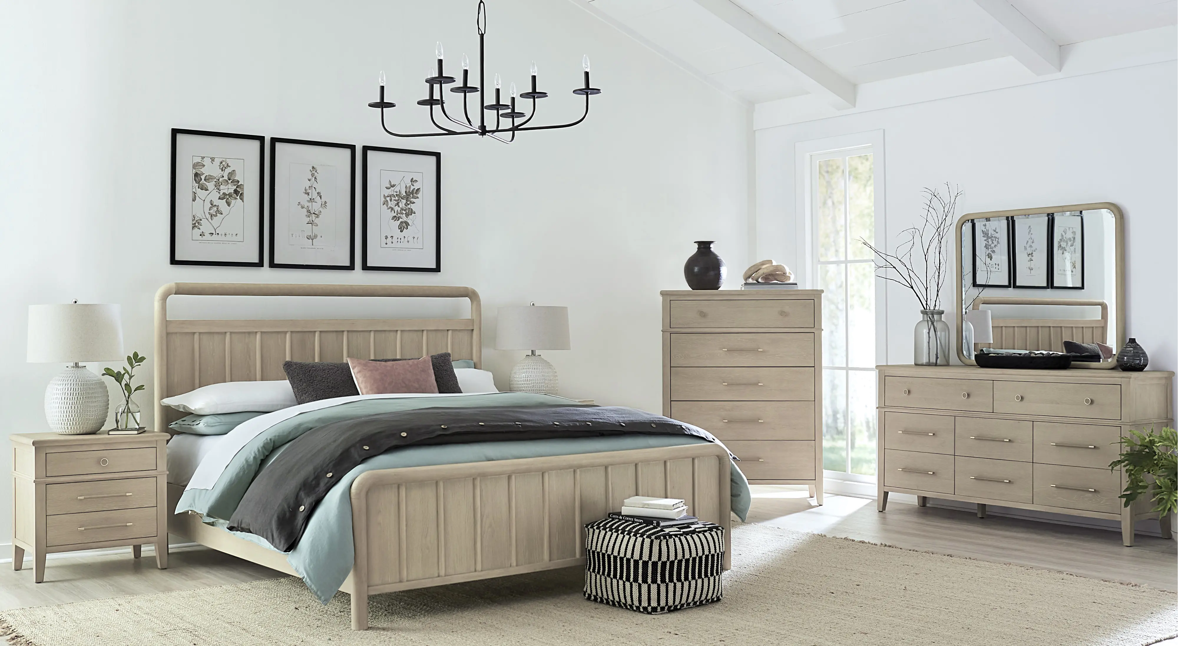 Camden Oak King Bed-2