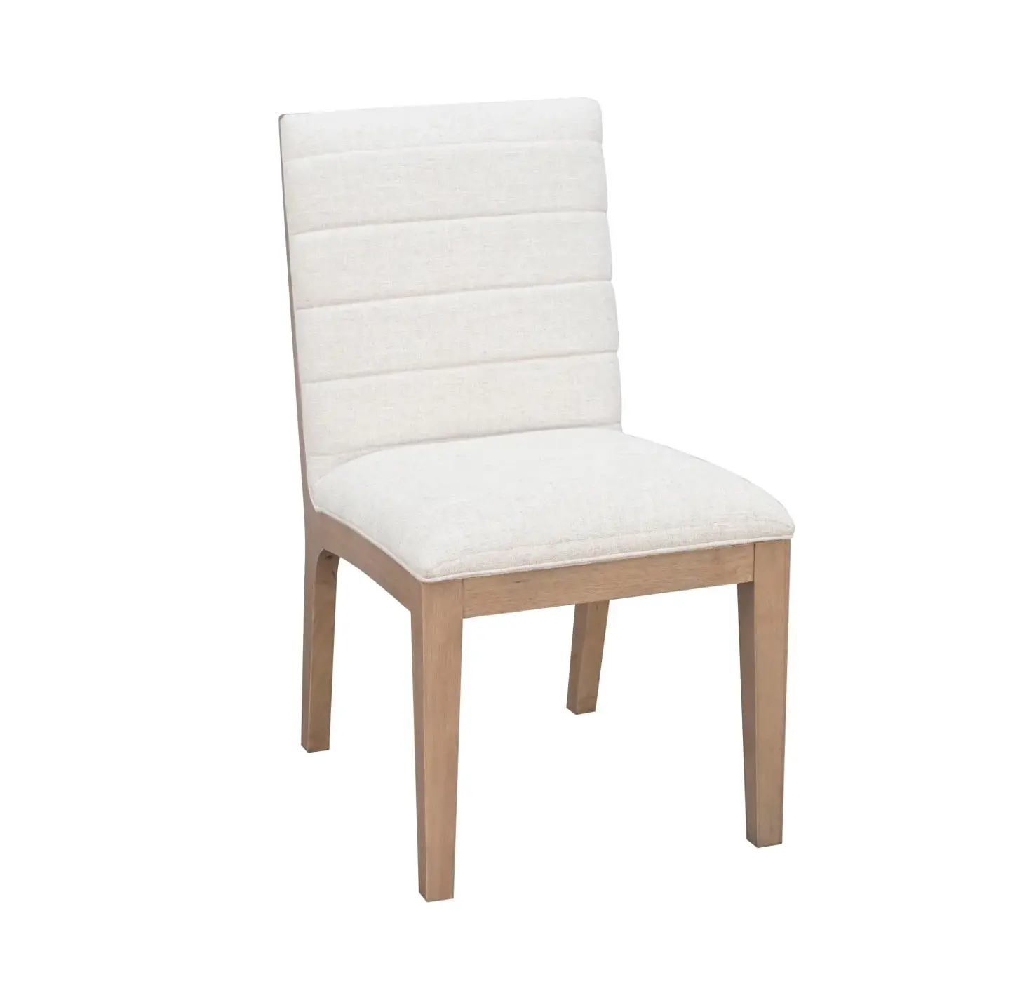 Sumire White Linen Upholstered Dining Chair-5
