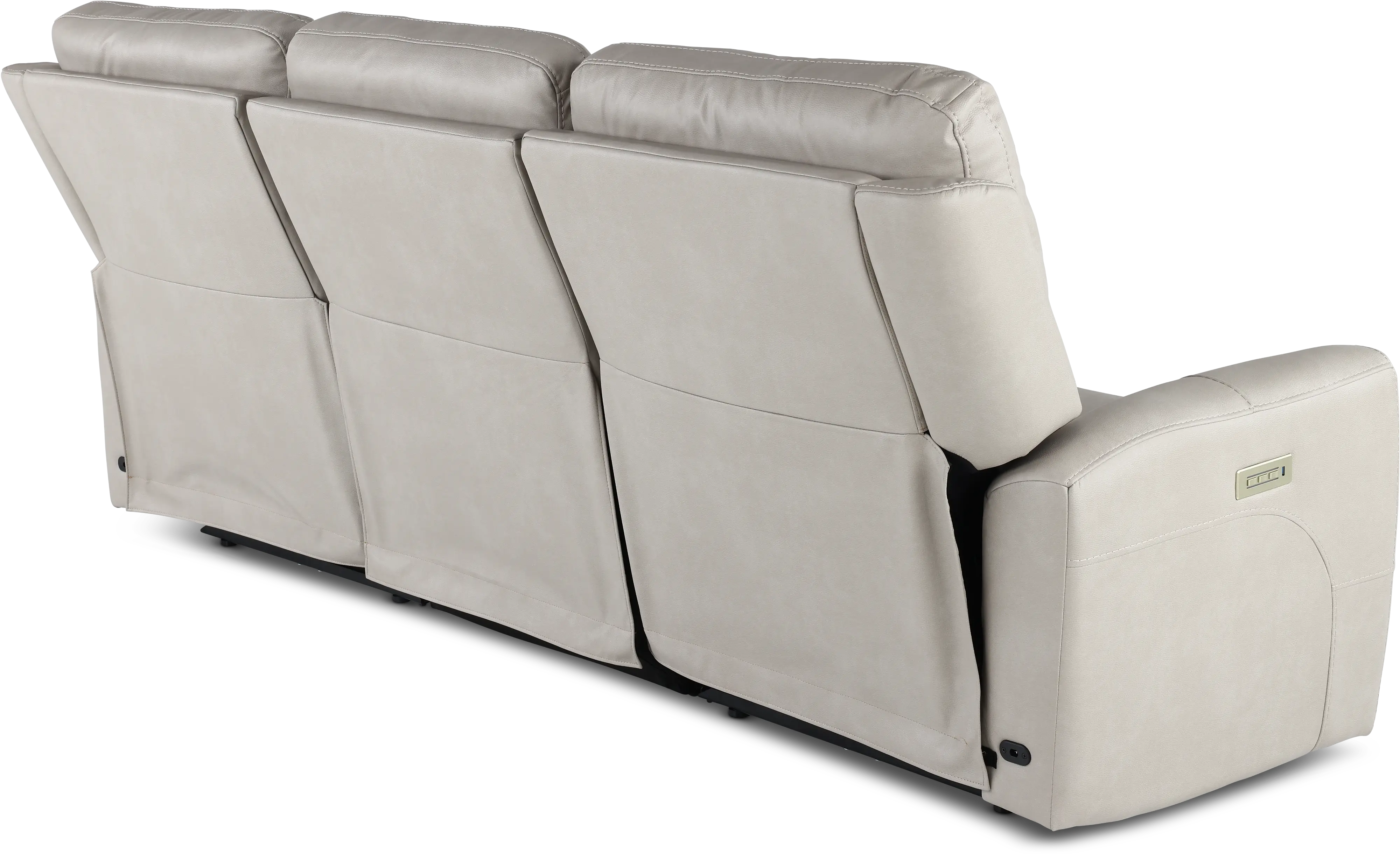 Damon Capriccio Dove Power Reclining Sofa with Power Lumbar and Headrest-7