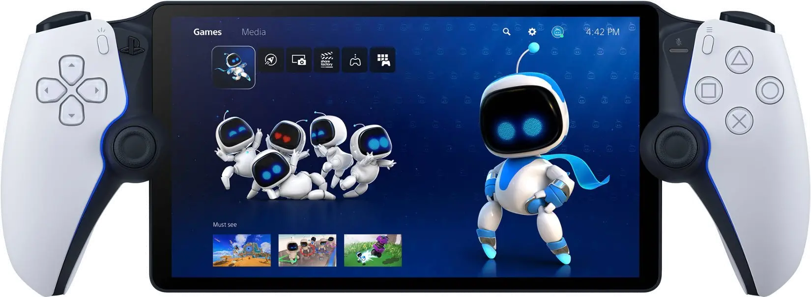1000041319 Sony PlayStation Portal Remote Player - White-1