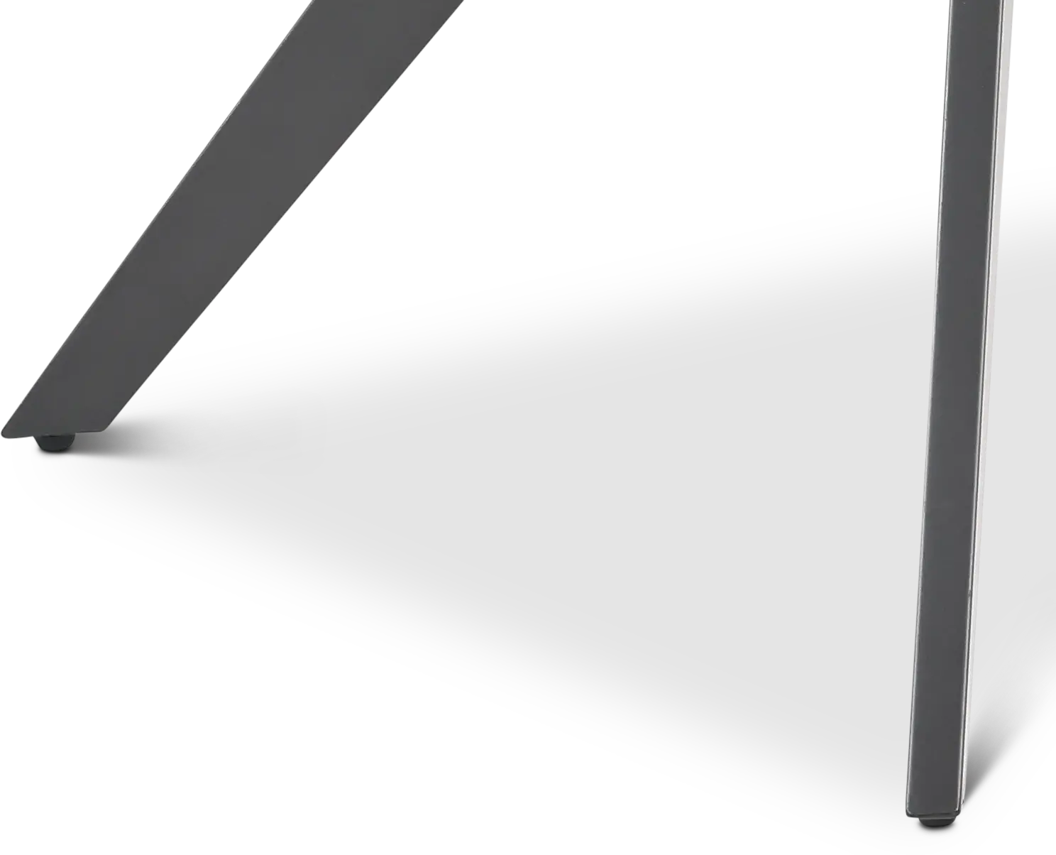 Brixley White Stone and Black Dining Table-4