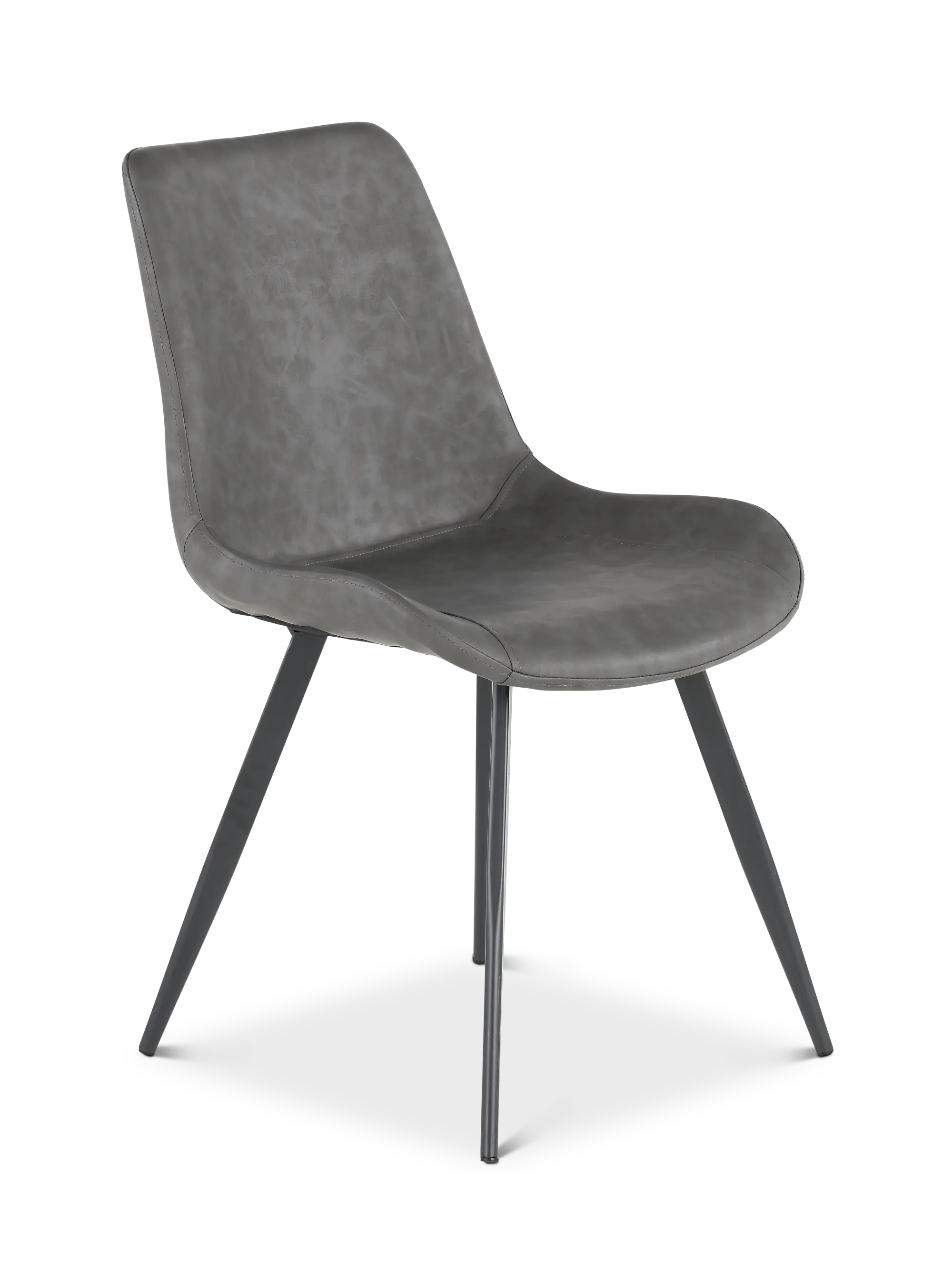 Brixley Dark Gray Upholstered Dining Chair | RC Willey
