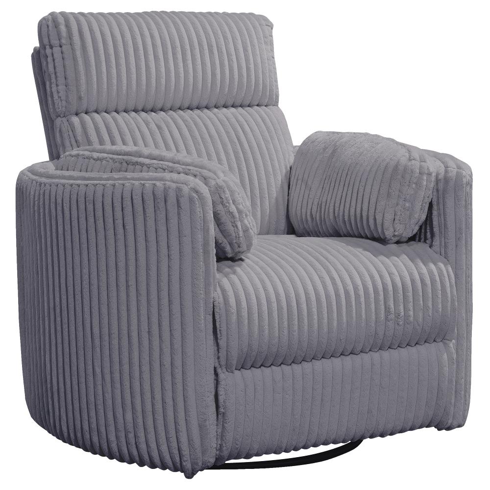 McCartney Gray Swivel Glider Power Recliner