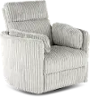 McCartney Gray Swivel Glider Power Recliner