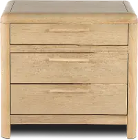 Furano Natural Ash 3-Drawer Nightstand