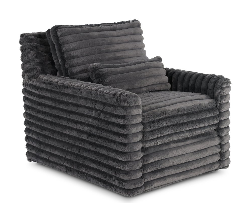 Caspian Dark Gray Swivel Chair