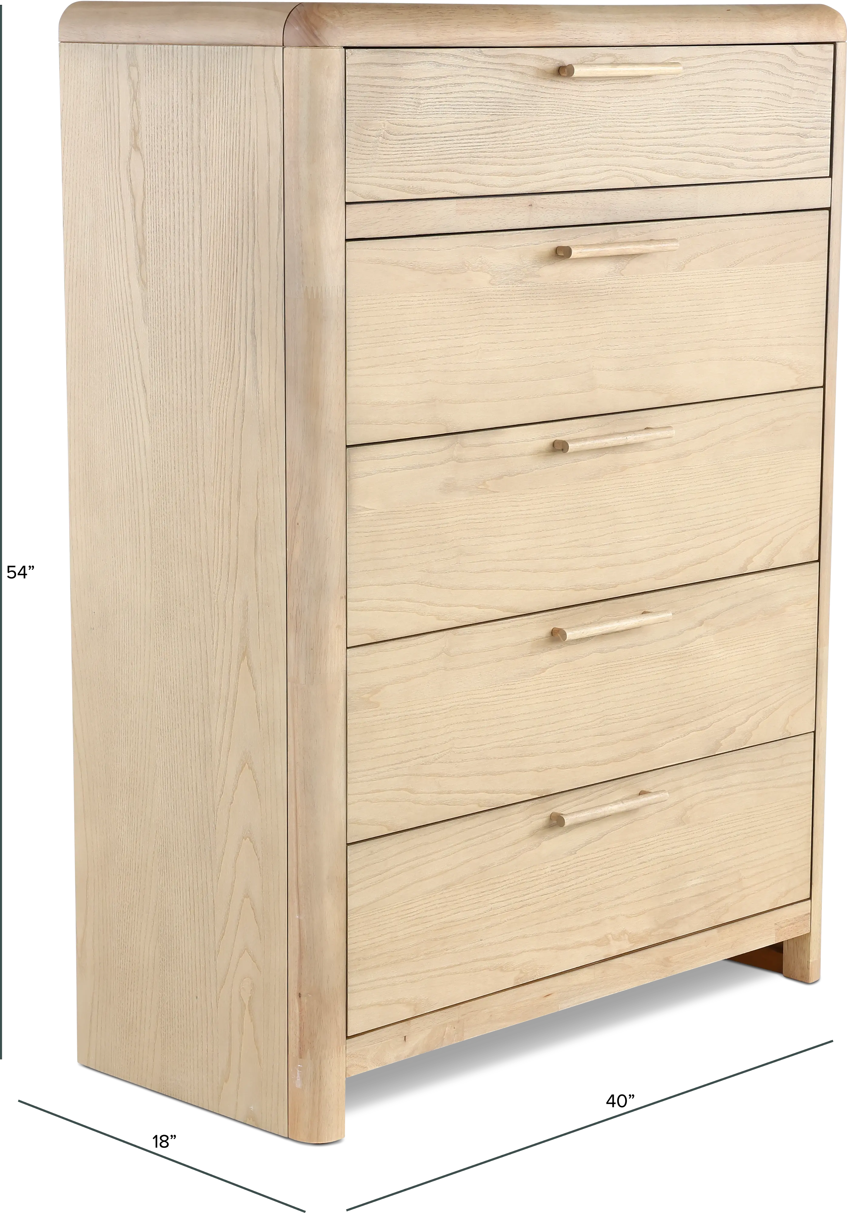 Furano Natural Ash Chest of Drawers-4
