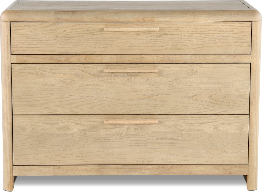 Furano Natural Ash 3-Drawer Bachelor's Chest