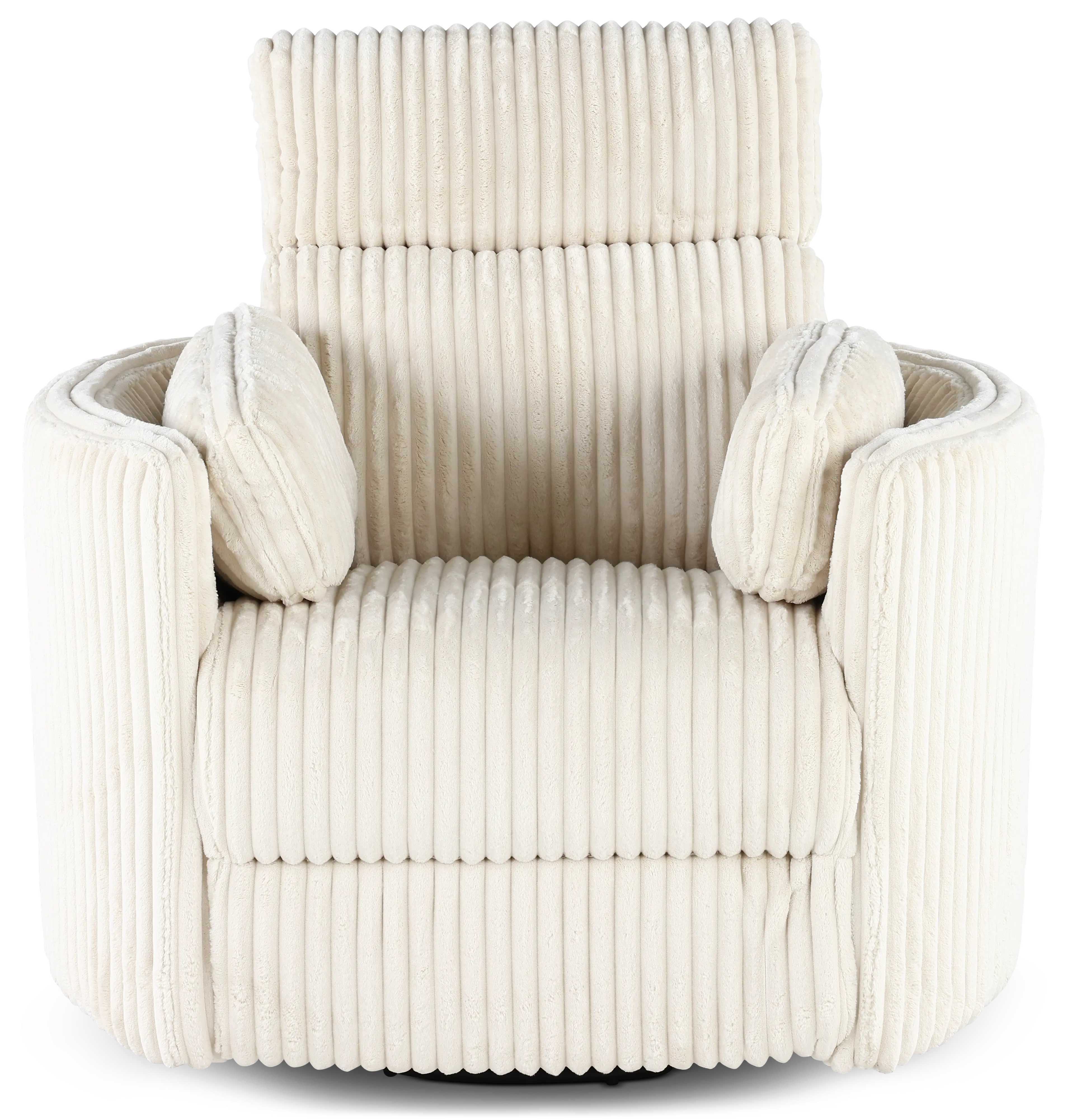 McCartney Ivory Swivel Glider Power Recliner-3