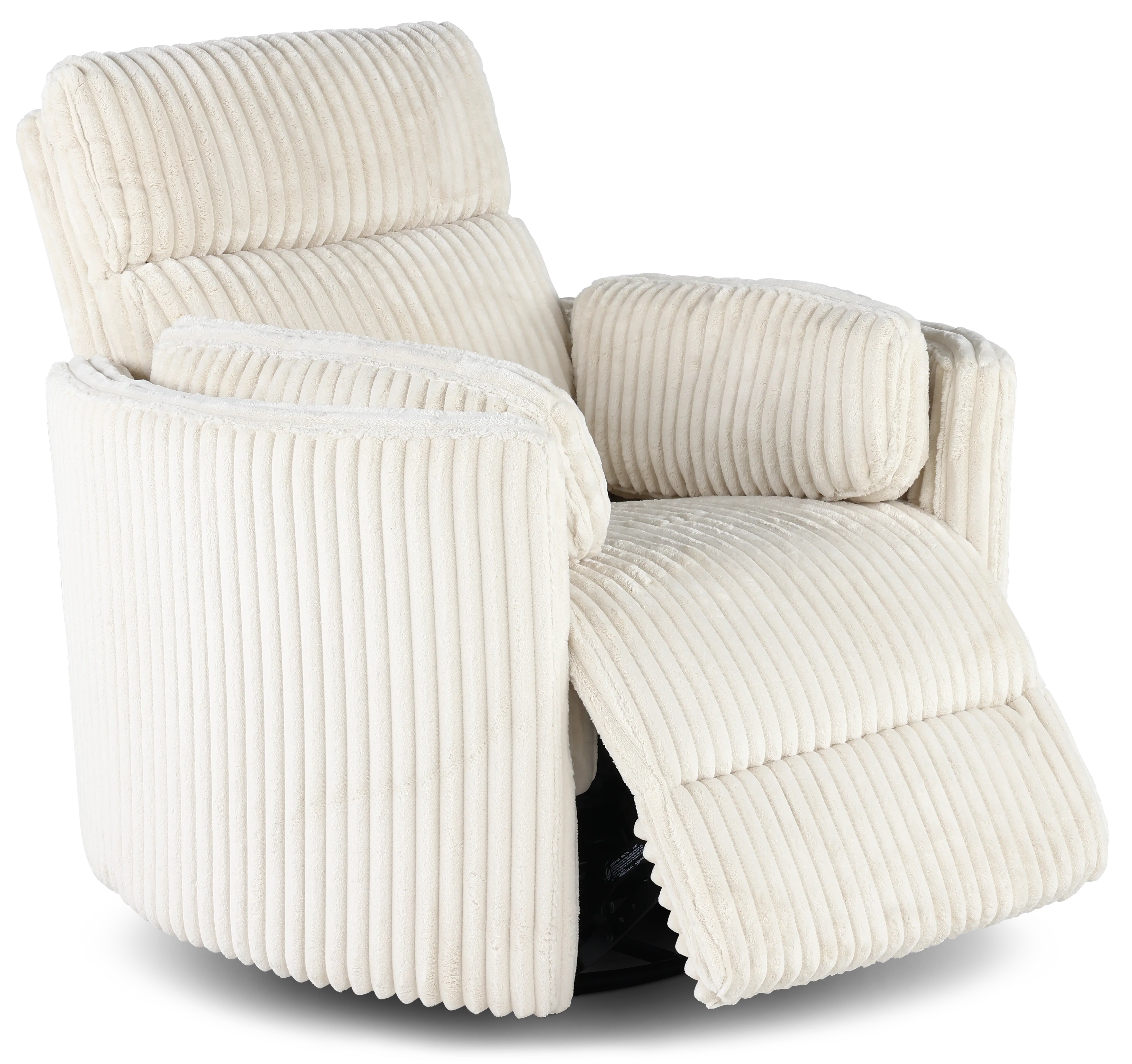 McCartney Ivory Swivel Glider Power Recliner-5