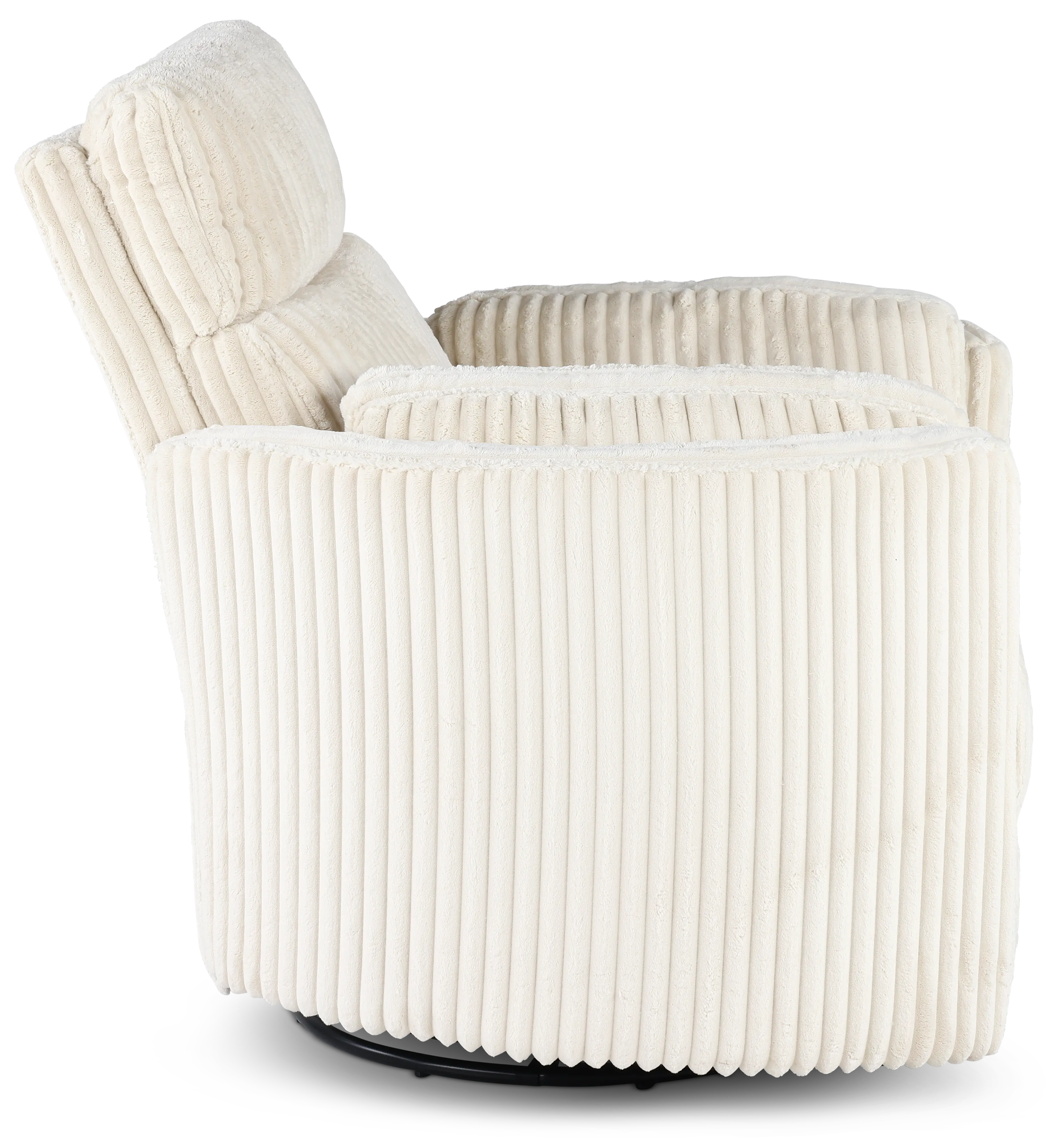 McCartney Ivory Swivel Glider Power Recliner-6