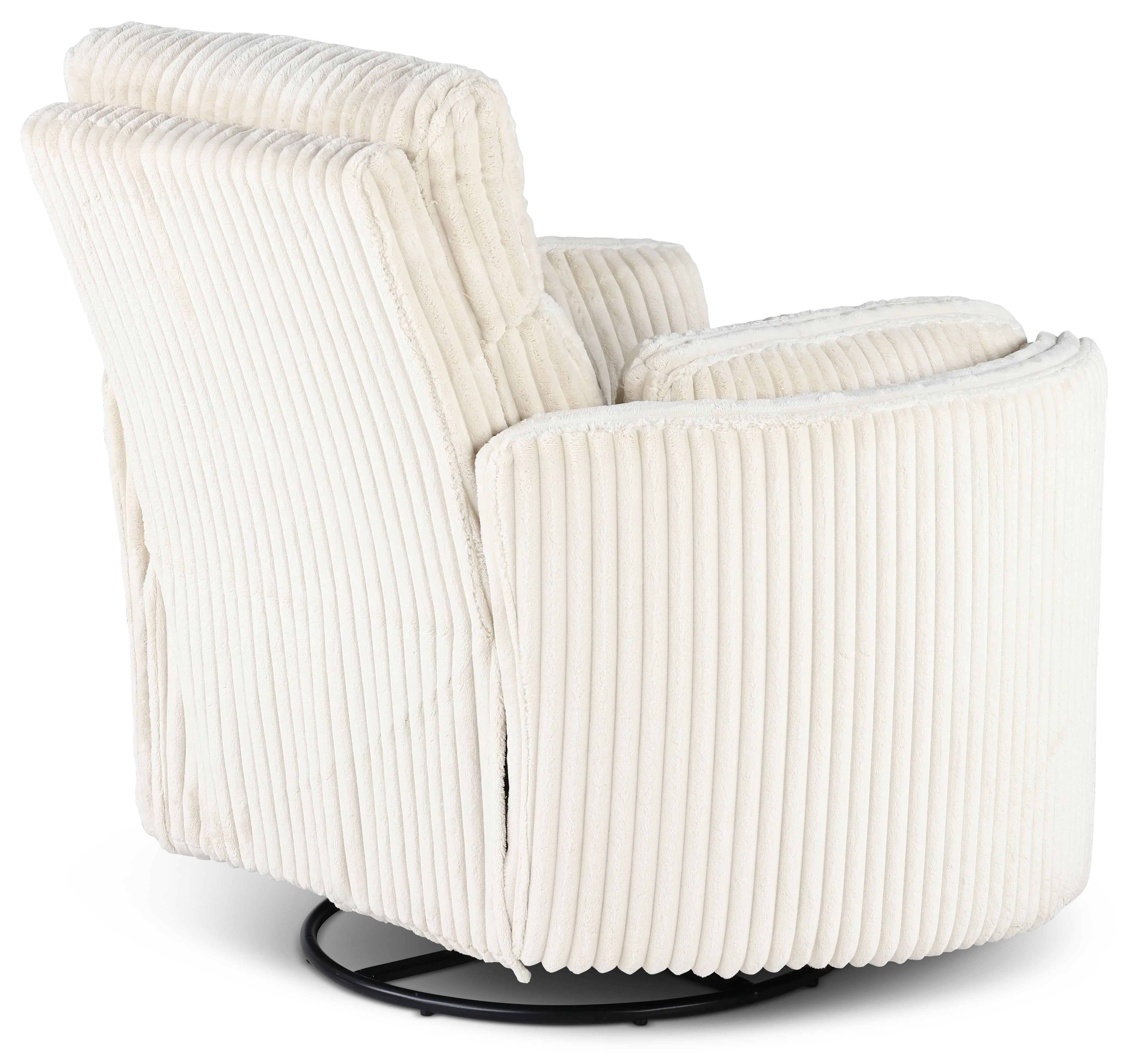 McCartney Ivory Swivel Glider Power Recliner-7