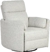 McCartney Off-White Swivel Glider Power Recliner
