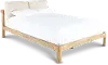 Furano Linen White and Natural Queen Platform Bed