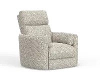 McCartney Ivory Swivel Glider Power Recliner